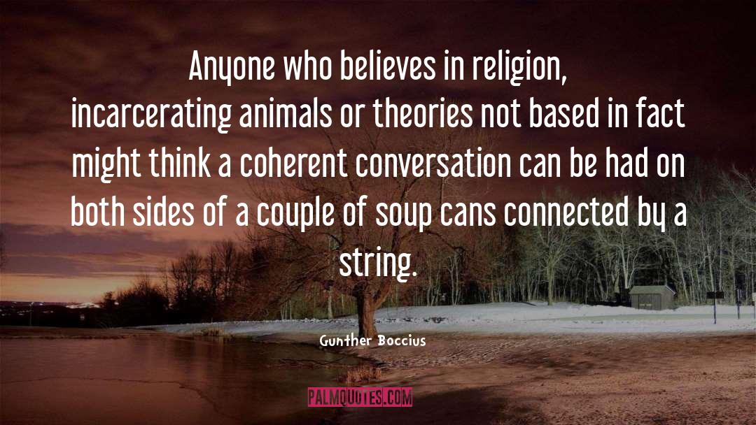 Religion quotes by Gunther Boccius