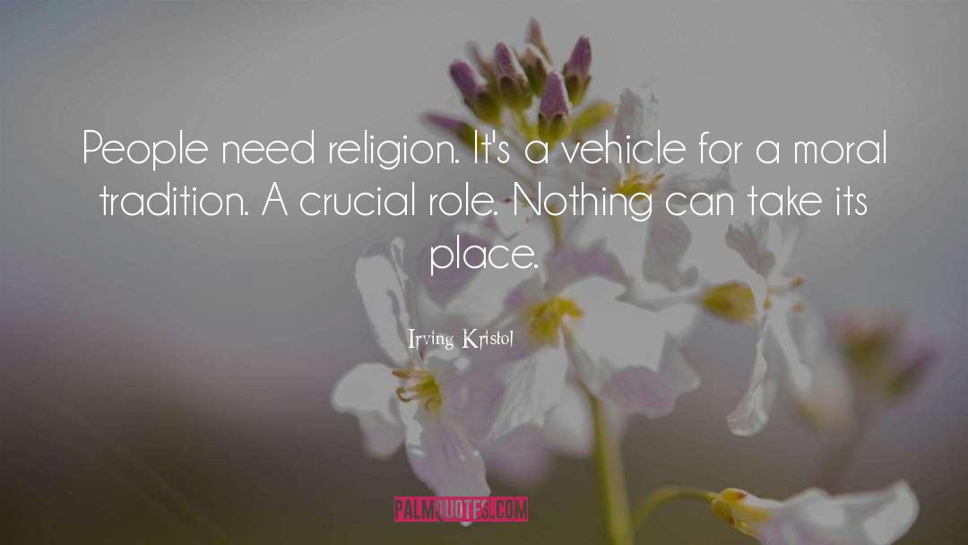 Religion quotes by Irving Kristol