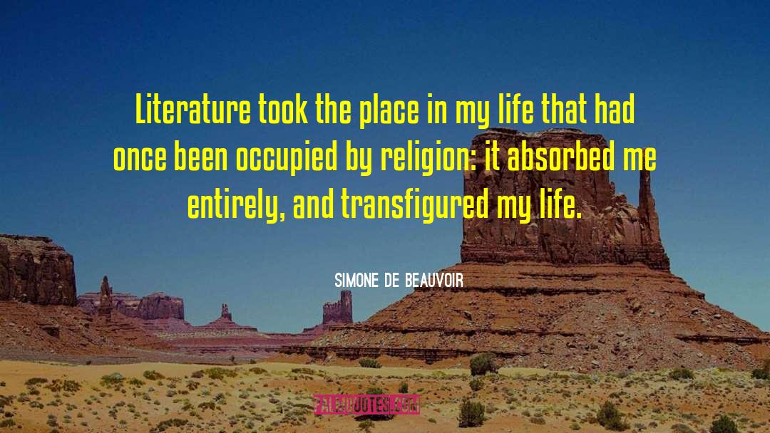 Religion Rivals quotes by Simone De Beauvoir
