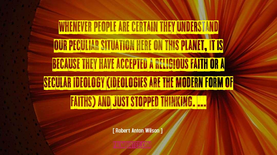 Religion Rivals quotes by Robert Anton Wilson