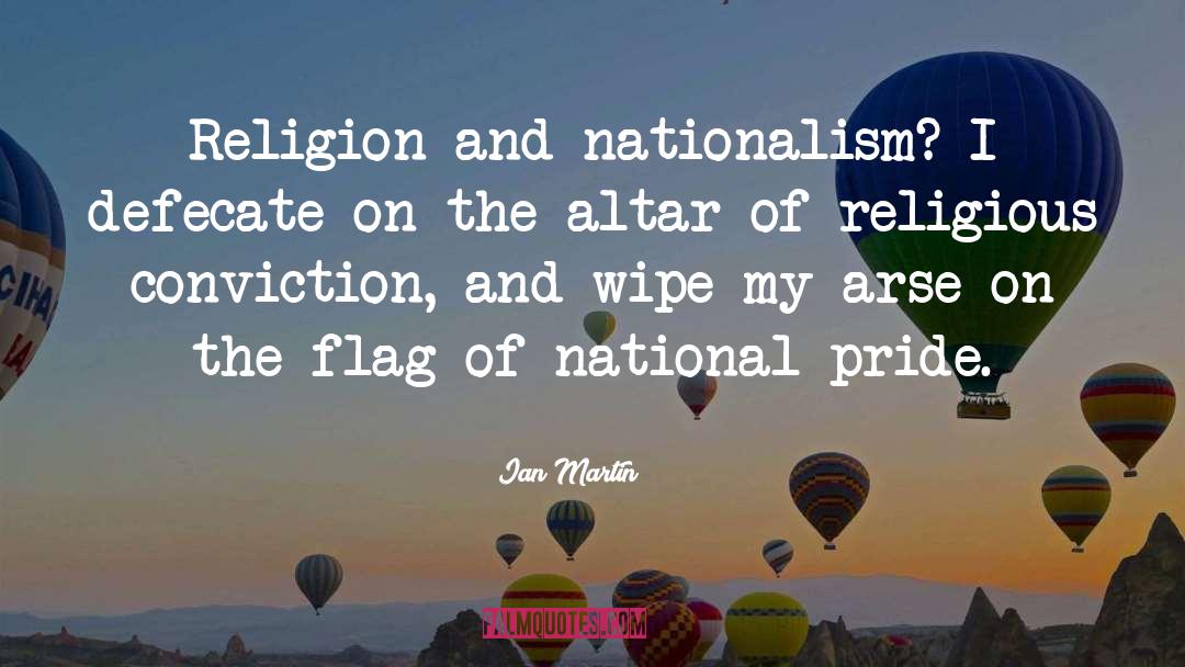 Religion Satire Humor Debate quotes by Ian Martin