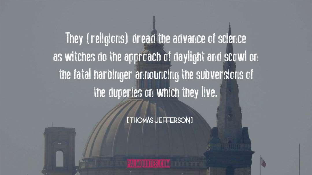 Religion Science quotes by Thomas Jefferson