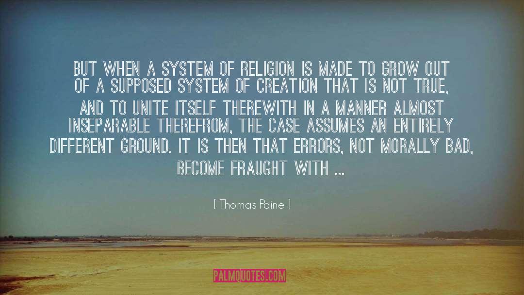 Religion Science quotes by Thomas Paine