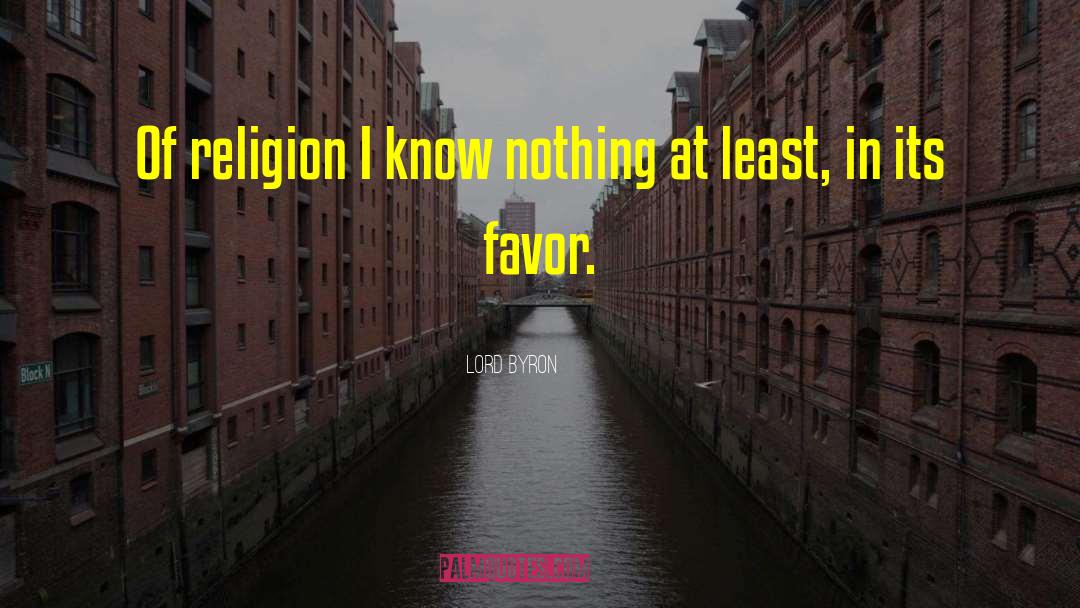 Religion Tolerance quotes by Lord Byron