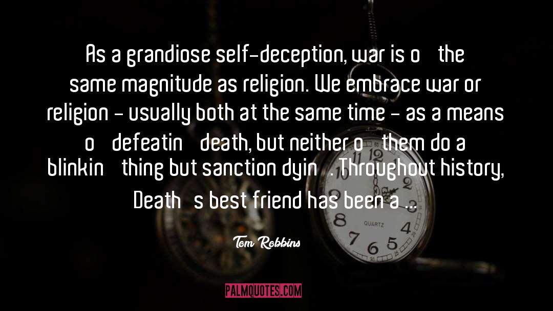 Religion War quotes by Tom Robbins