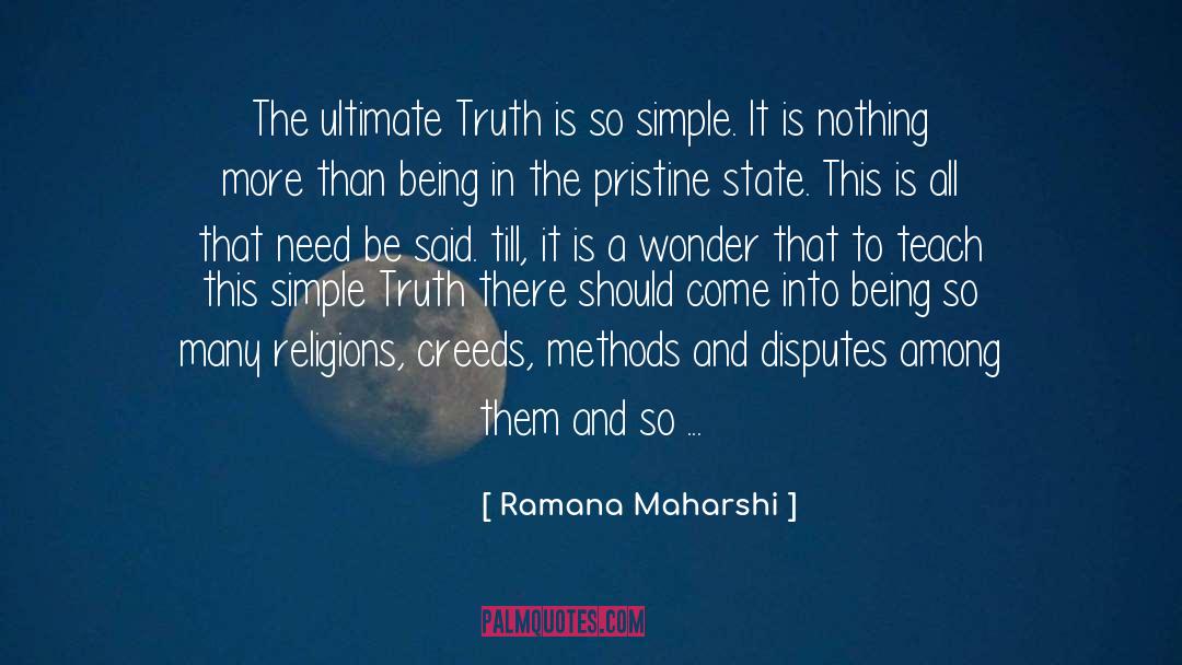Religions quotes by Ramana Maharshi