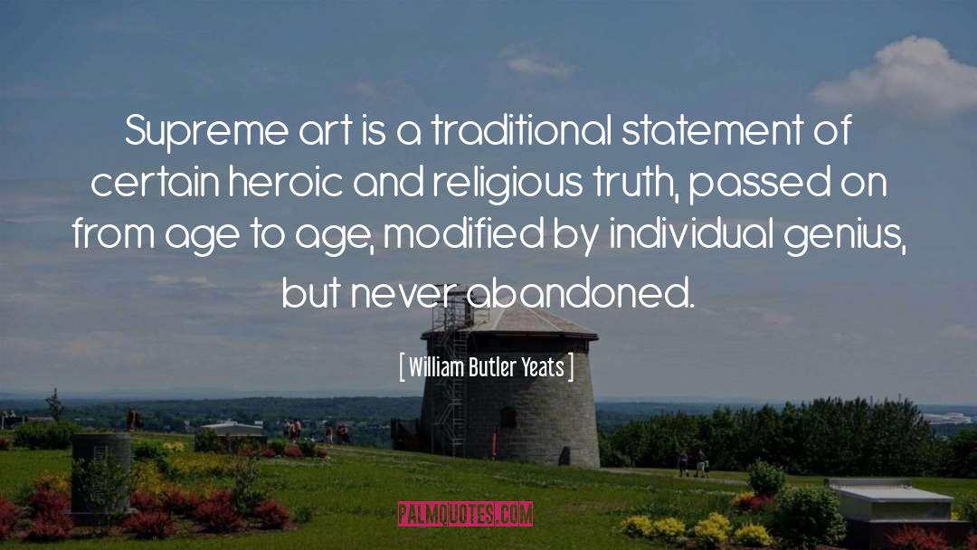 Religious Art quotes by William Butler Yeats