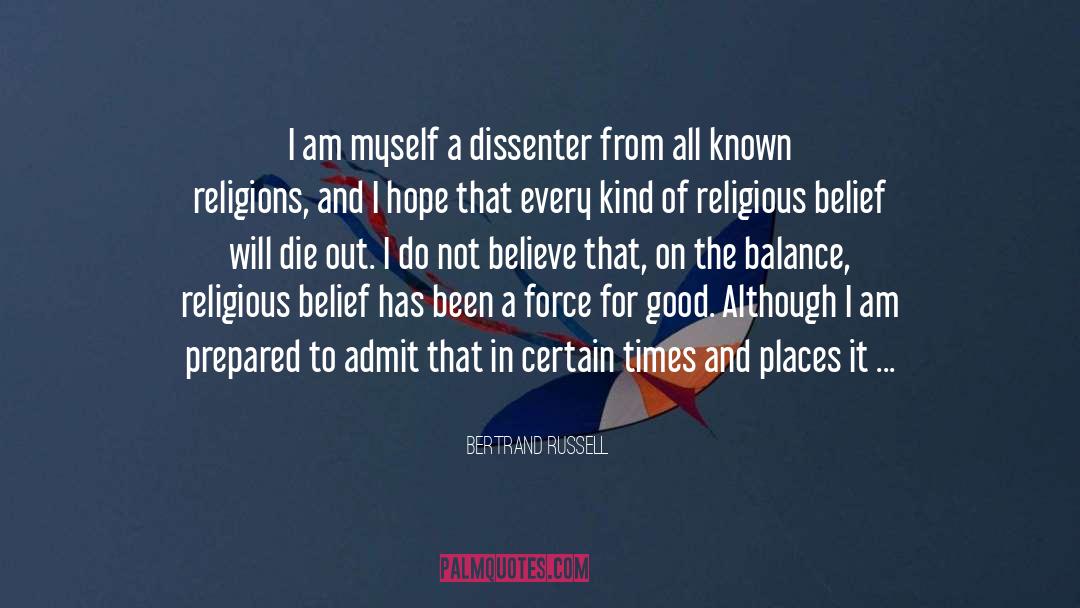 Religious Belief quotes by Bertrand Russell