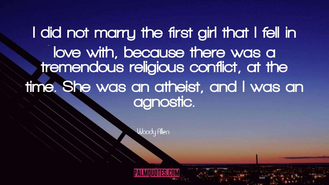 Religious Conflict quotes by Woody Allen