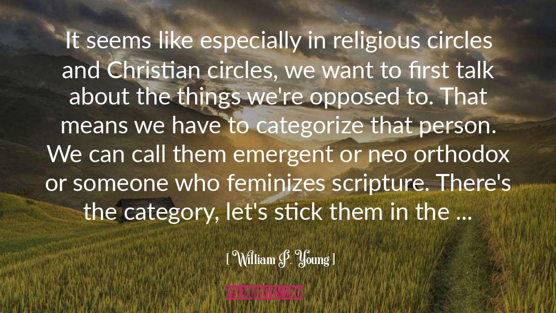 Religious Cults quotes by William P. Young