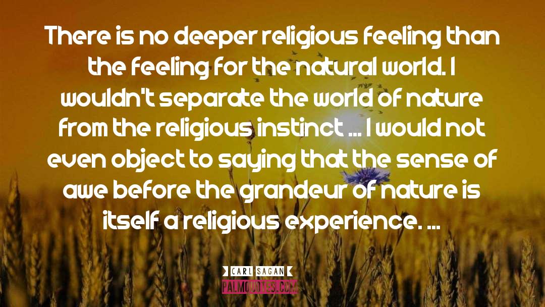 Religious Experience quotes by Carl Sagan