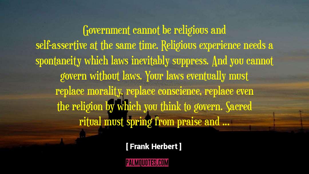 Religious Experience quotes by Frank Herbert