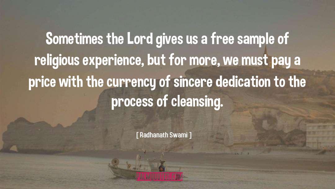 Religious Experience quotes by Radhanath Swami