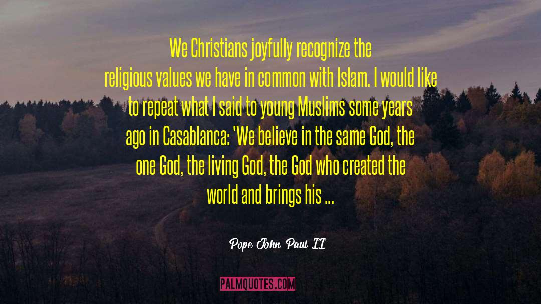 Religious Extremists quotes by Pope John Paul II