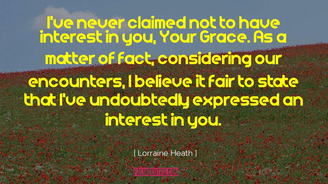 Religious Fact quotes by Lorraine Heath
