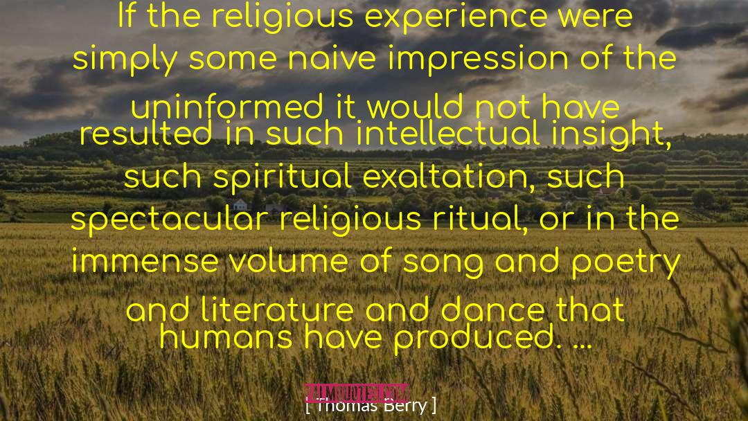 Religious Folk quotes by Thomas Berry