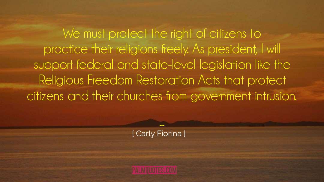 Religious Freedom quotes by Carly Fiorina