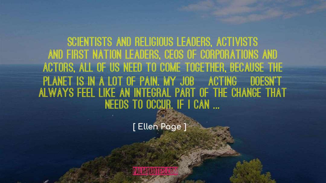 Religious Leaders quotes by Ellen Page