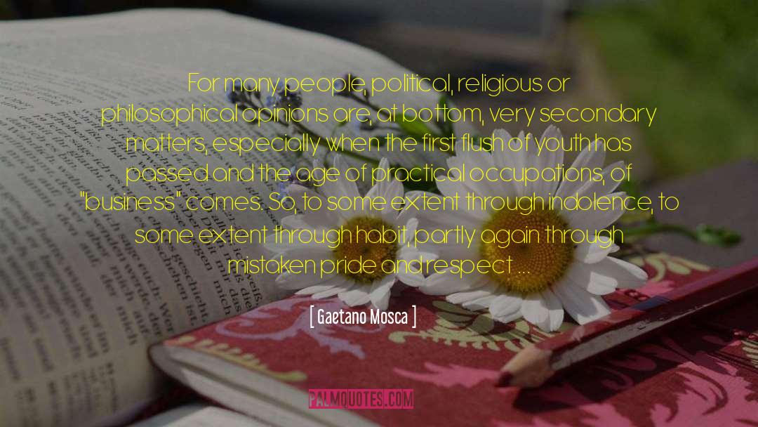 Religious Liberty quotes by Gaetano Mosca