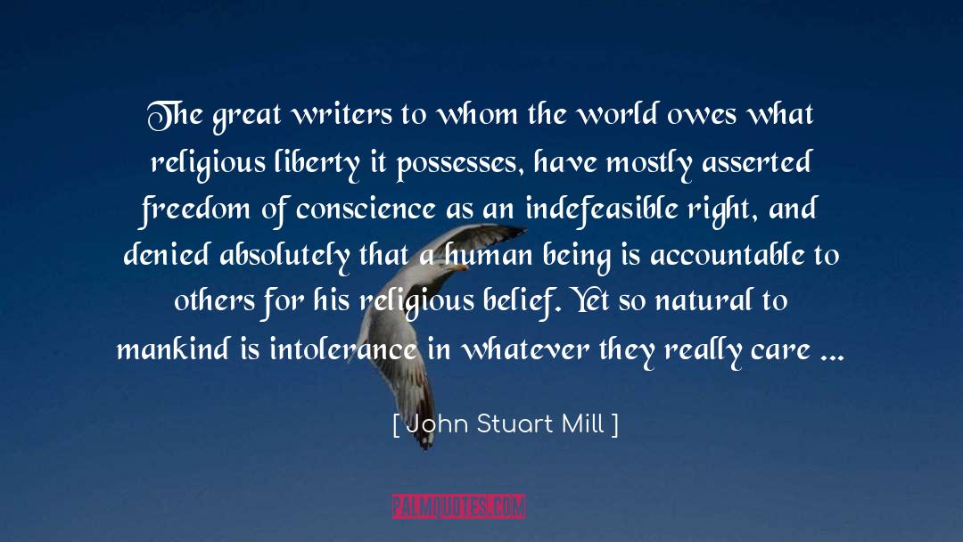 Religious Liberty quotes by John Stuart Mill