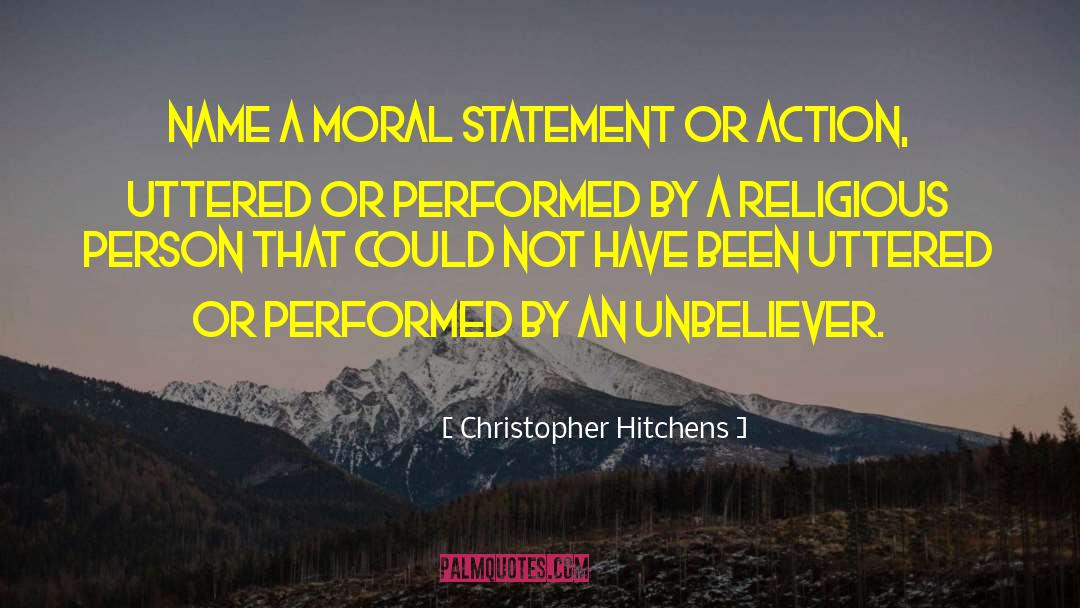 Religious Person quotes by Christopher Hitchens