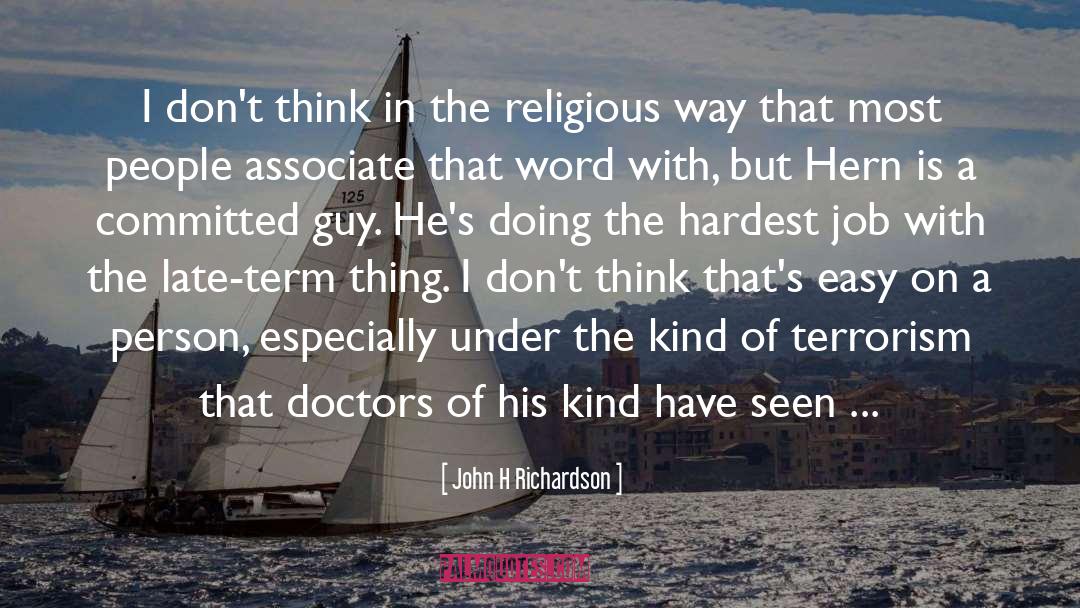 Religious Texts quotes by John H Richardson