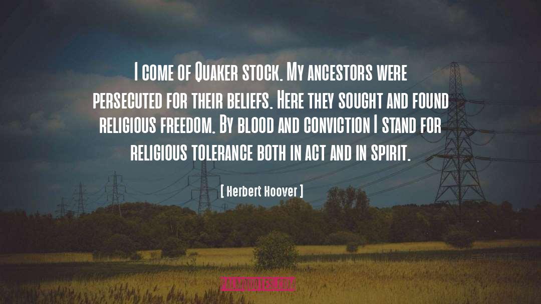 Religious Tolerance quotes by Herbert Hoover