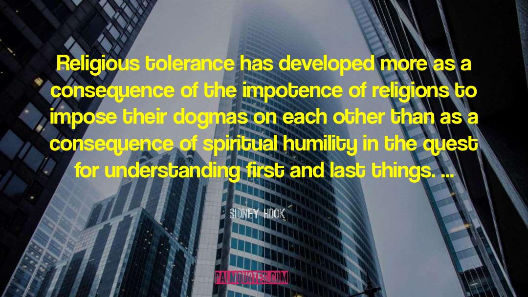 Religious Tolerance quotes by Sidney Hook