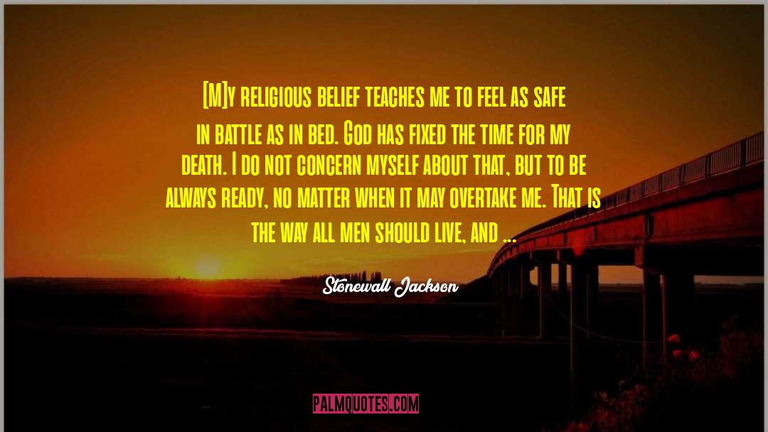 Religious Tradition quotes by Stonewall Jackson