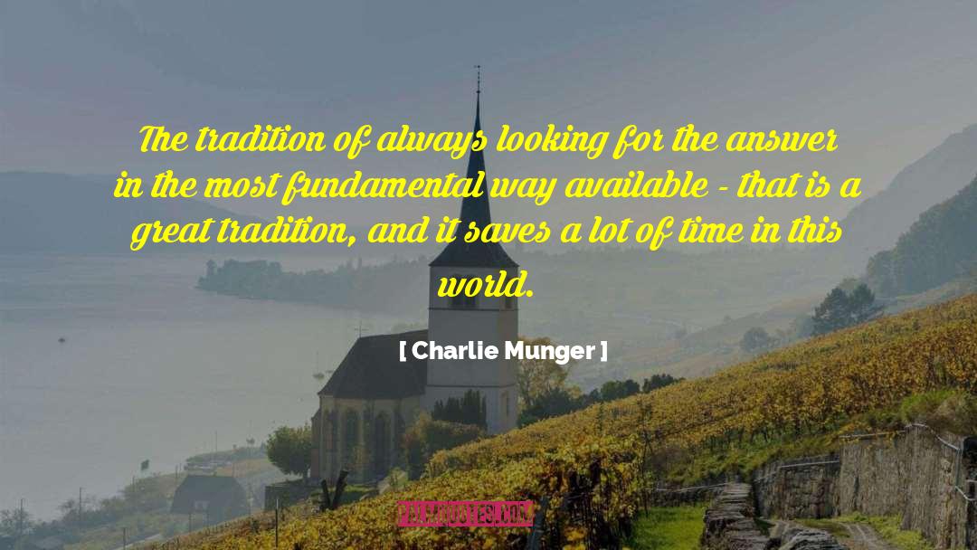 Religious Tradition quotes by Charlie Munger