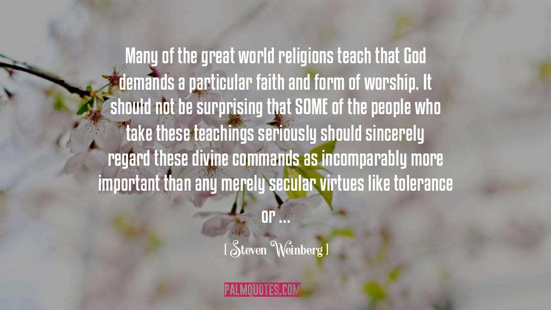 Religious Traditions quotes by Steven Weinberg