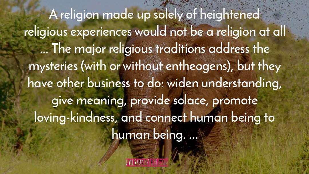 Religious Traditions quotes by Huston Smith