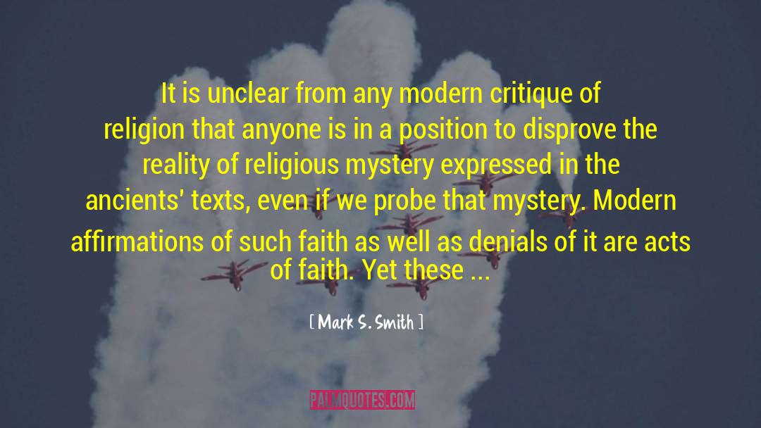 Religious Traditions quotes by Mark S. Smith
