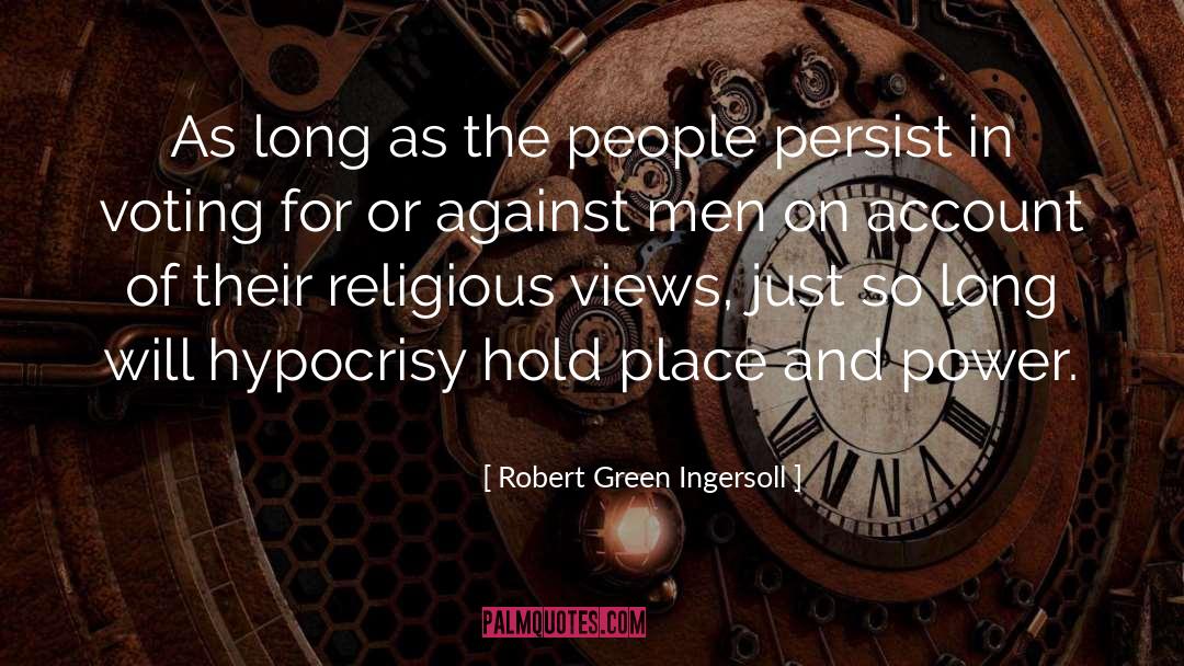 Religious Views quotes by Robert Green Ingersoll