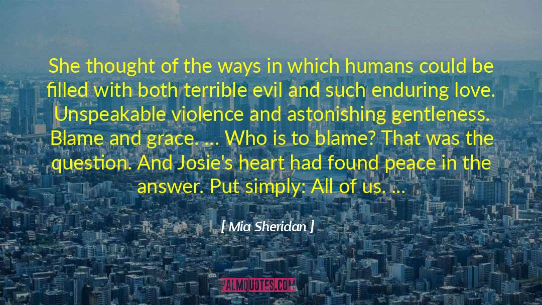 Religious Violence quotes by Mia Sheridan