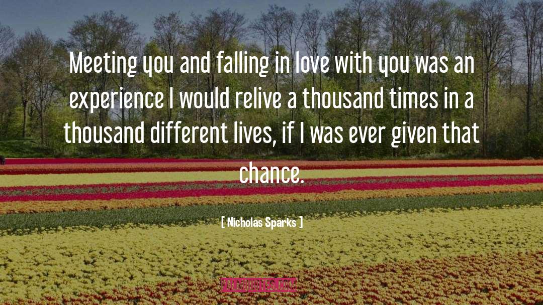 Relive quotes by Nicholas Sparks