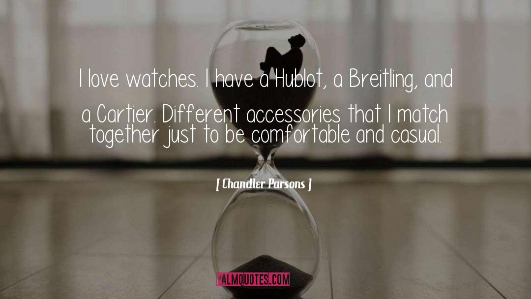 Relojes Cartier quotes by Chandler Parsons