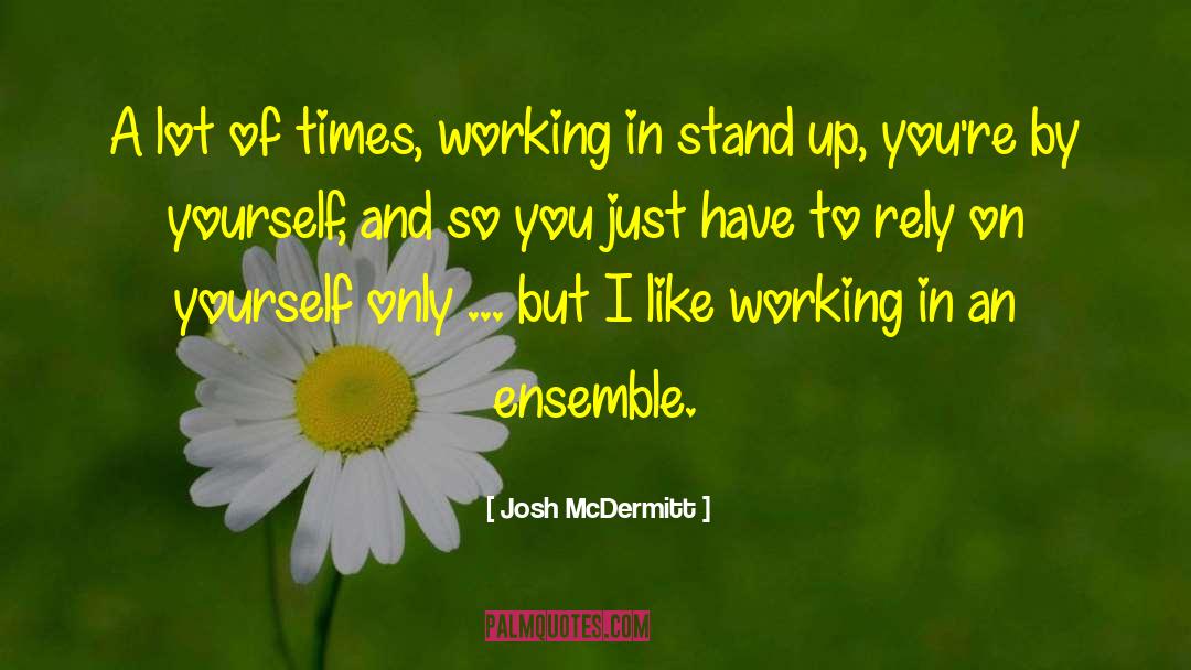 Rely On Yourself quotes by Josh McDermitt