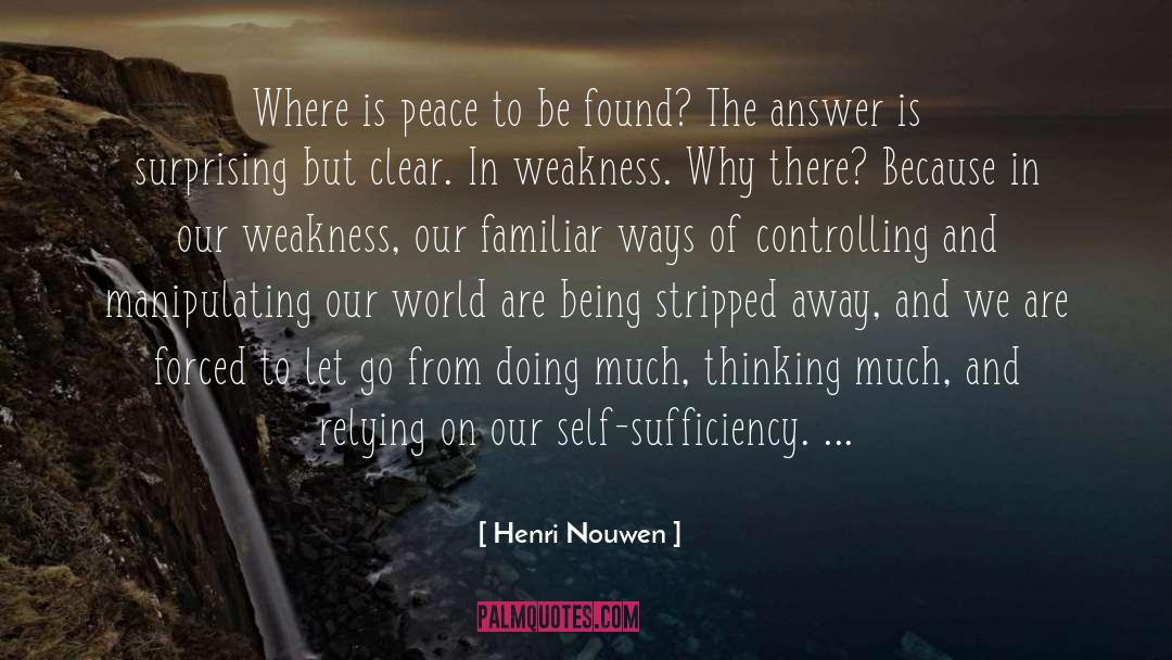 Relying quotes by Henri Nouwen