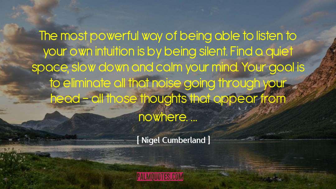 Remaining Silent quotes by Nigel Cumberland
