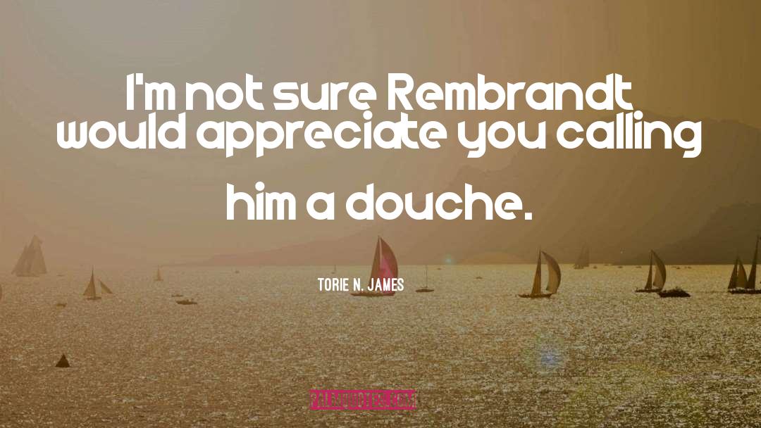 Rembrandt quotes by Torie N. James