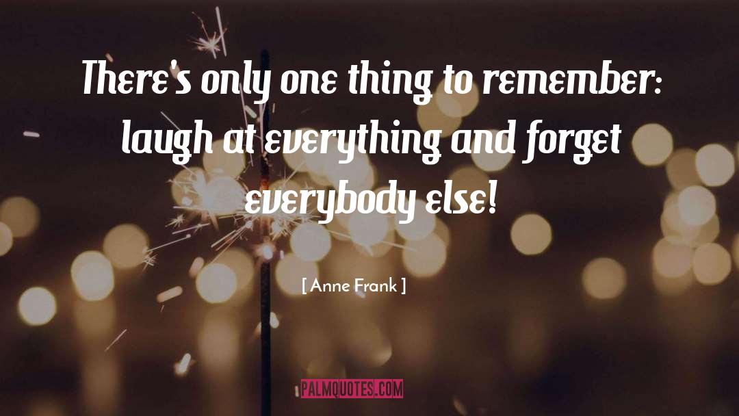 Remember Everything Happens quotes by Anne Frank