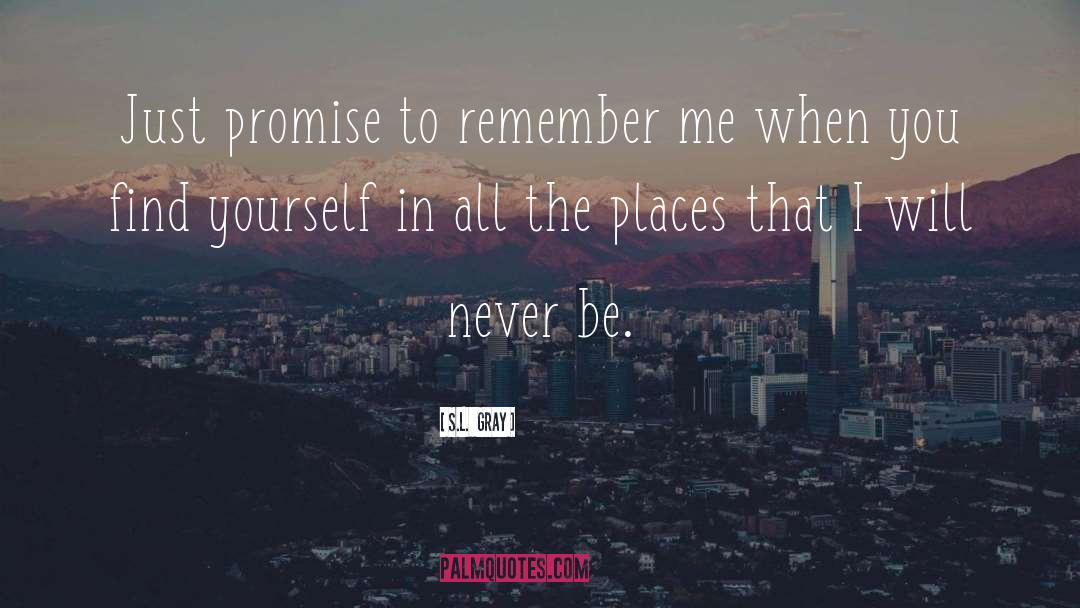 Remember Me quotes by S.L.  Gray