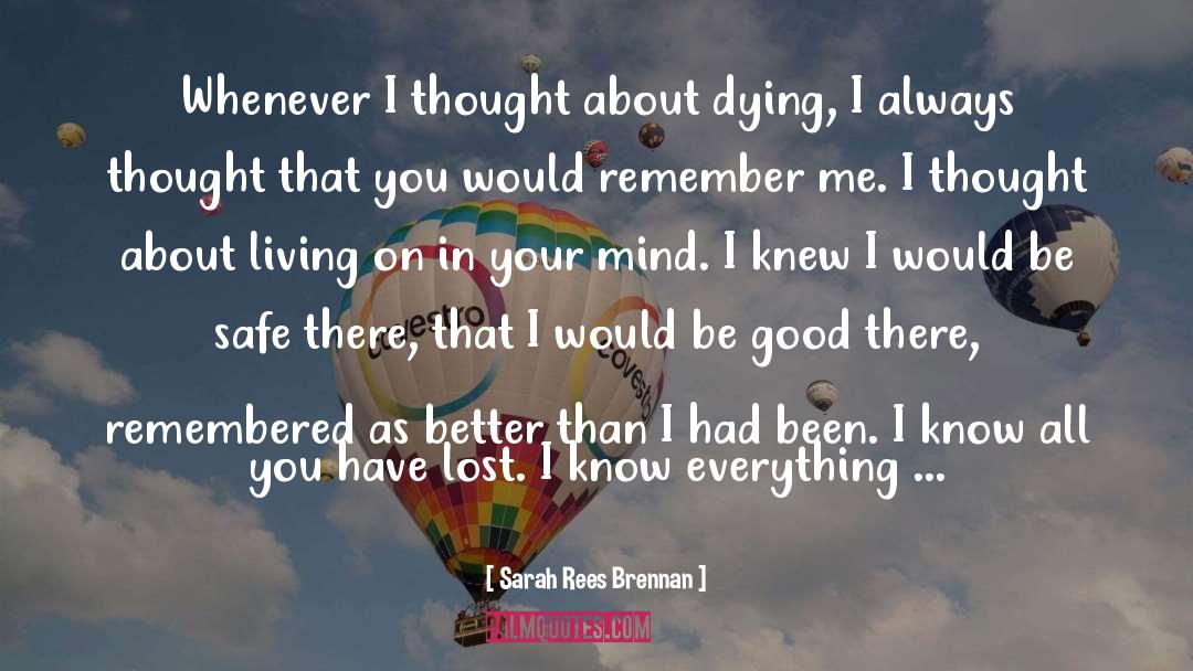 Remember Me quotes by Sarah Rees Brennan