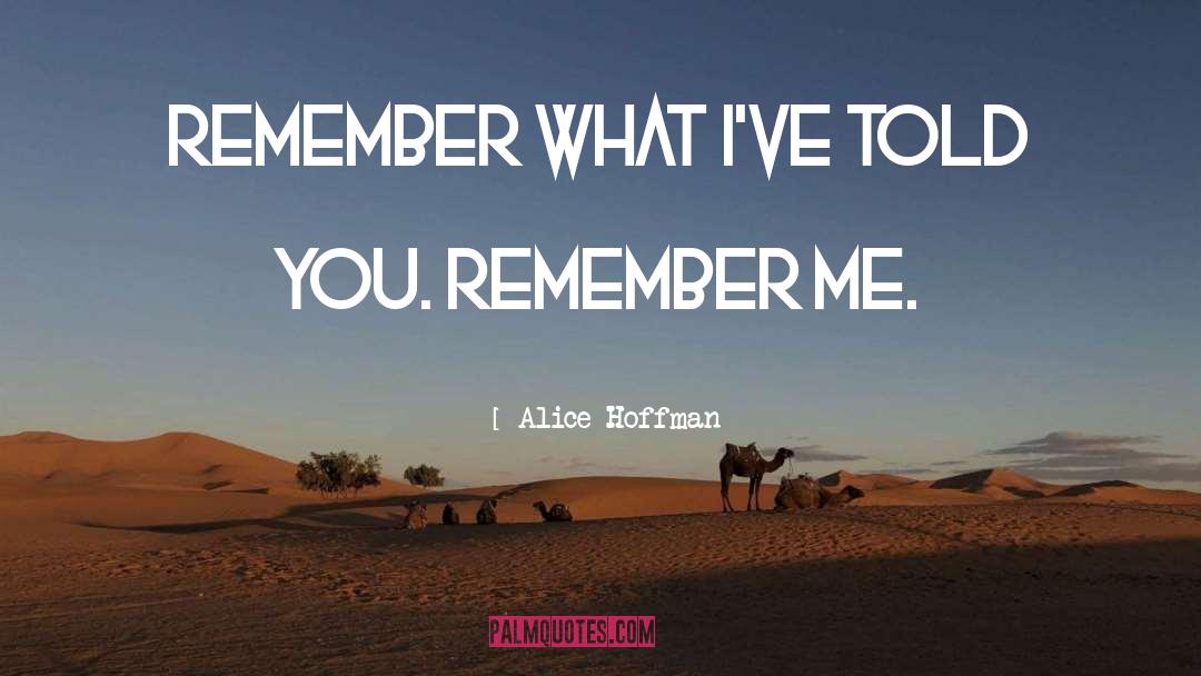 Remember Me quotes by Alice Hoffman
