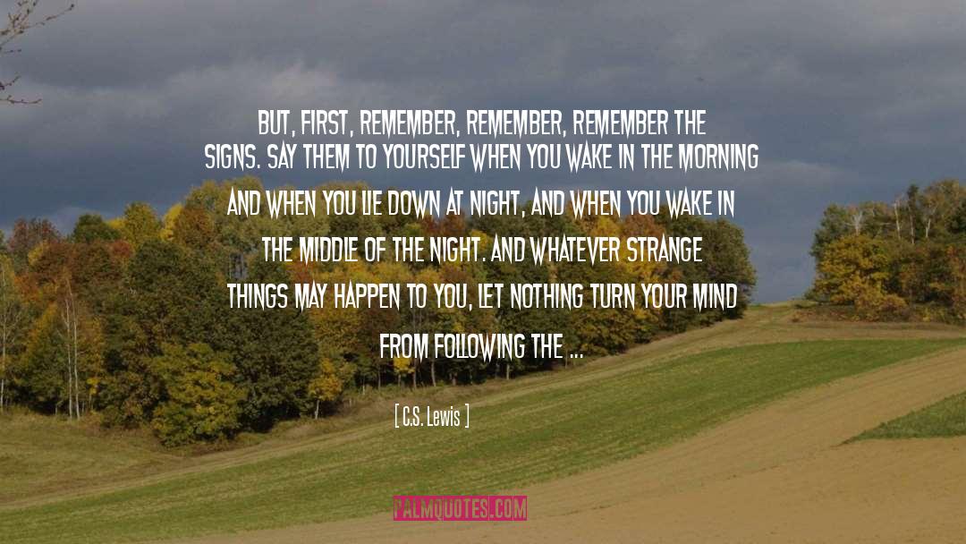 Remember Remember quotes by C.S. Lewis