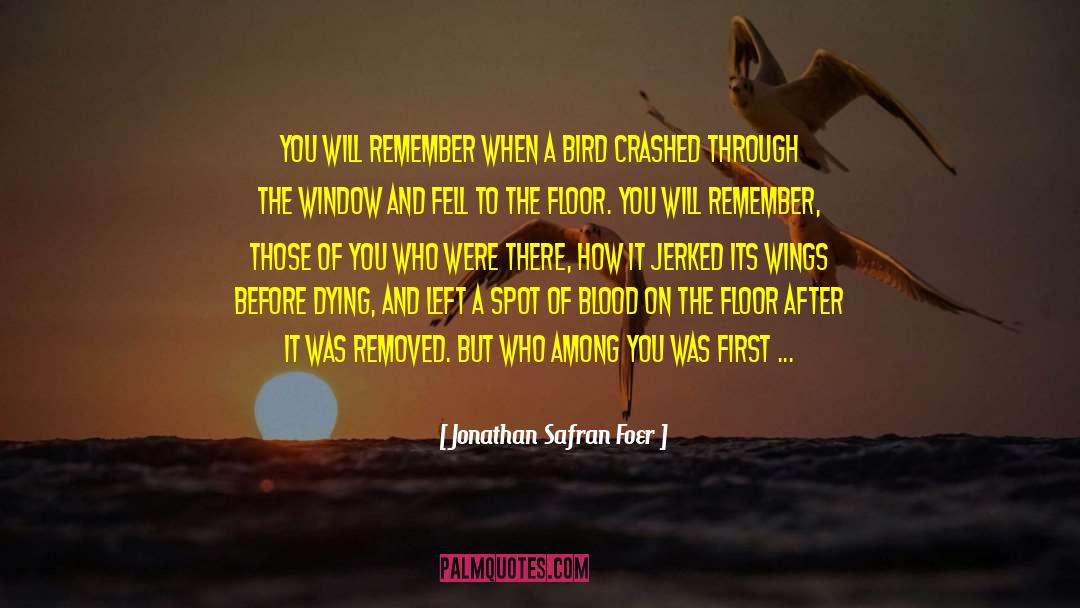 Remember Remember quotes by Jonathan Safran Foer