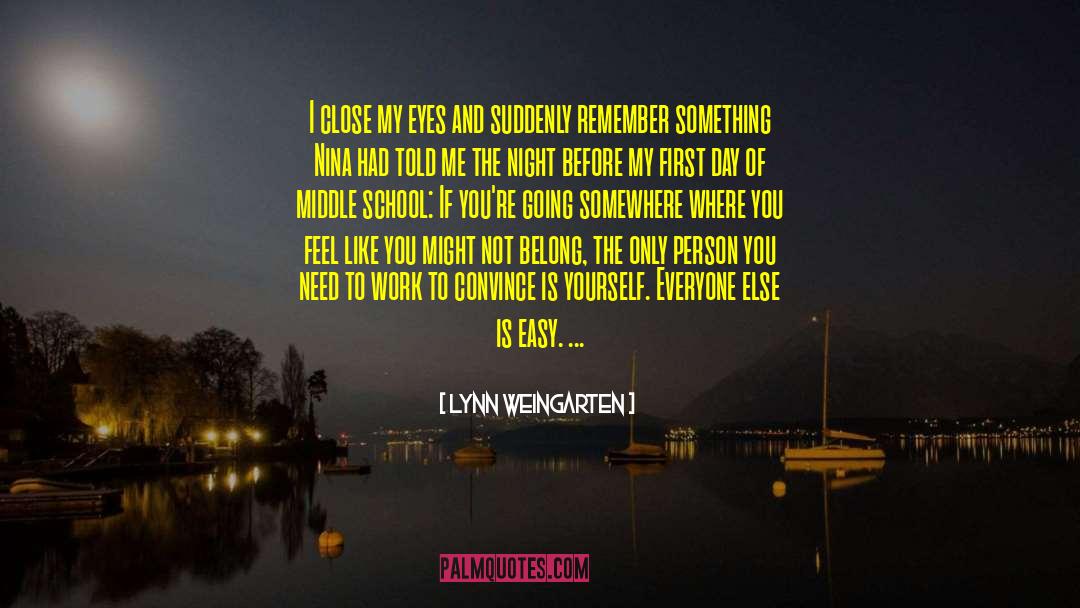 Remember Something quotes by Lynn Weingarten