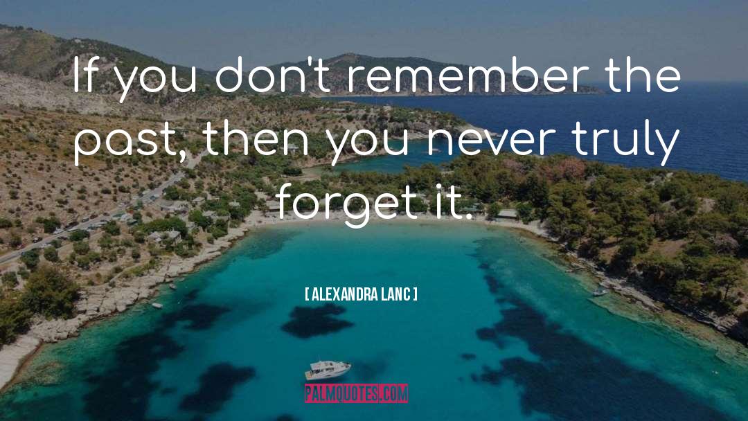 Remember The Past quotes by Alexandra Lanc