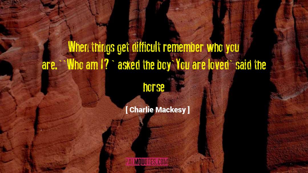 Remember Who You Are quotes by Charlie Mackesy